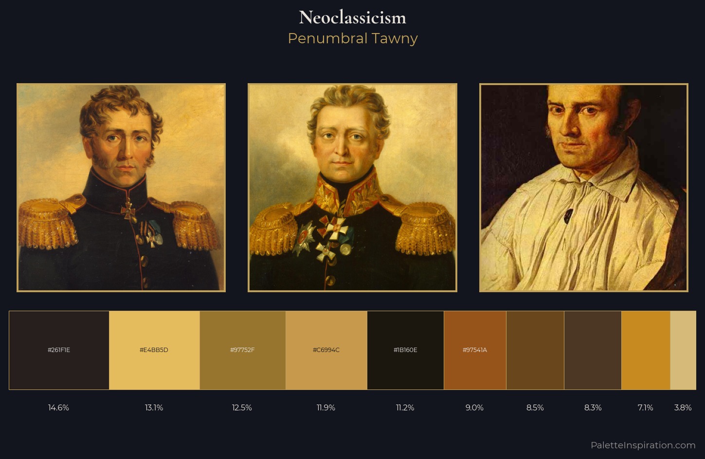 Neoclassicism Palette 29 — Penumbral Tawny