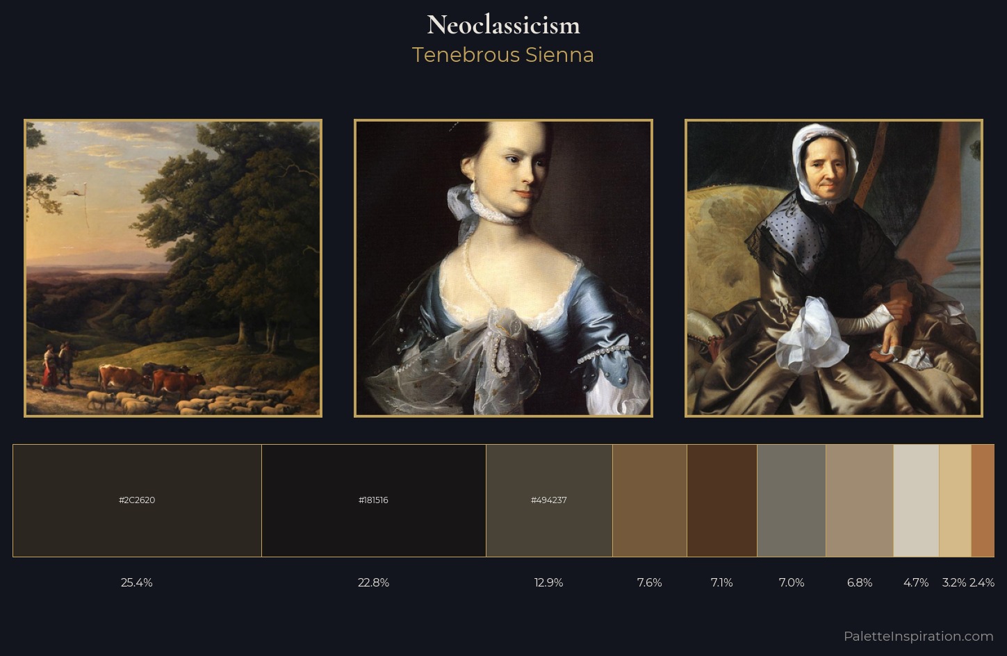 Neoclassicism Palette 31 — Tenebrous Sienna