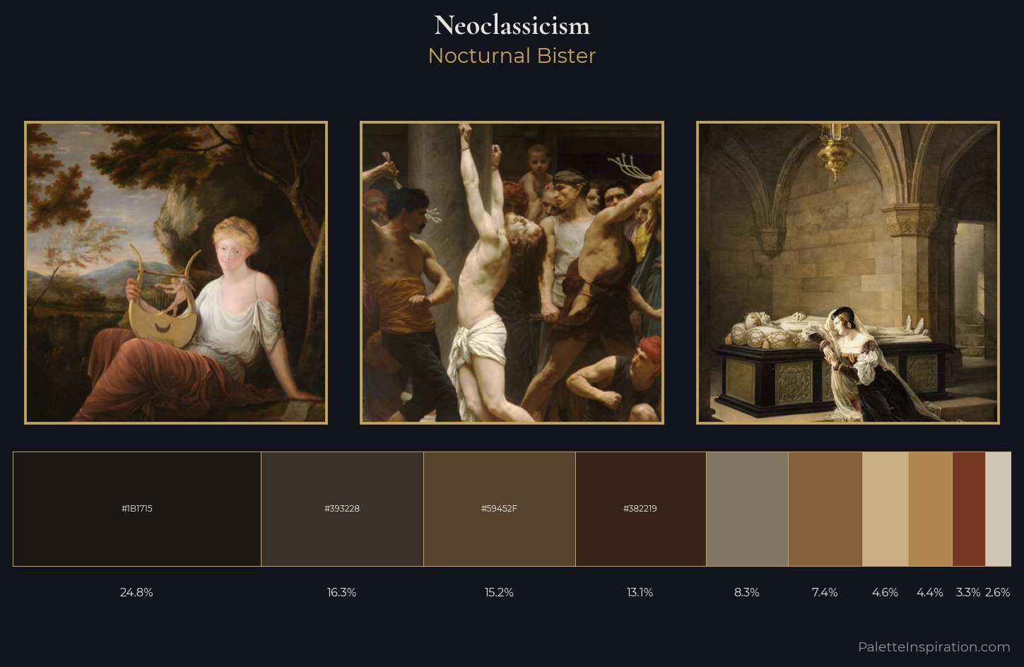 Neoclassicism Palette 38 — Nocturnal Bister