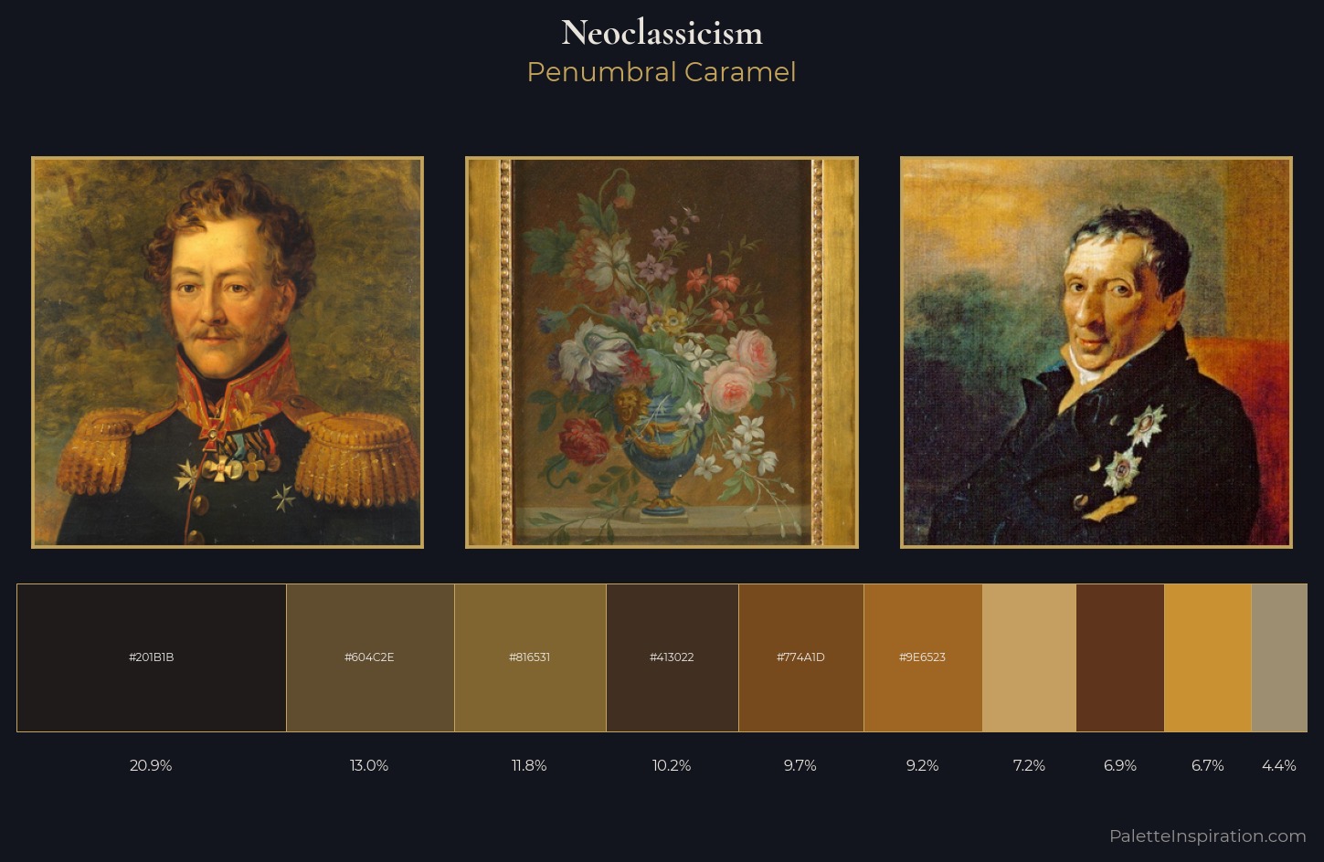 Neoclassicism Palette 40 — Penumbral Caramel