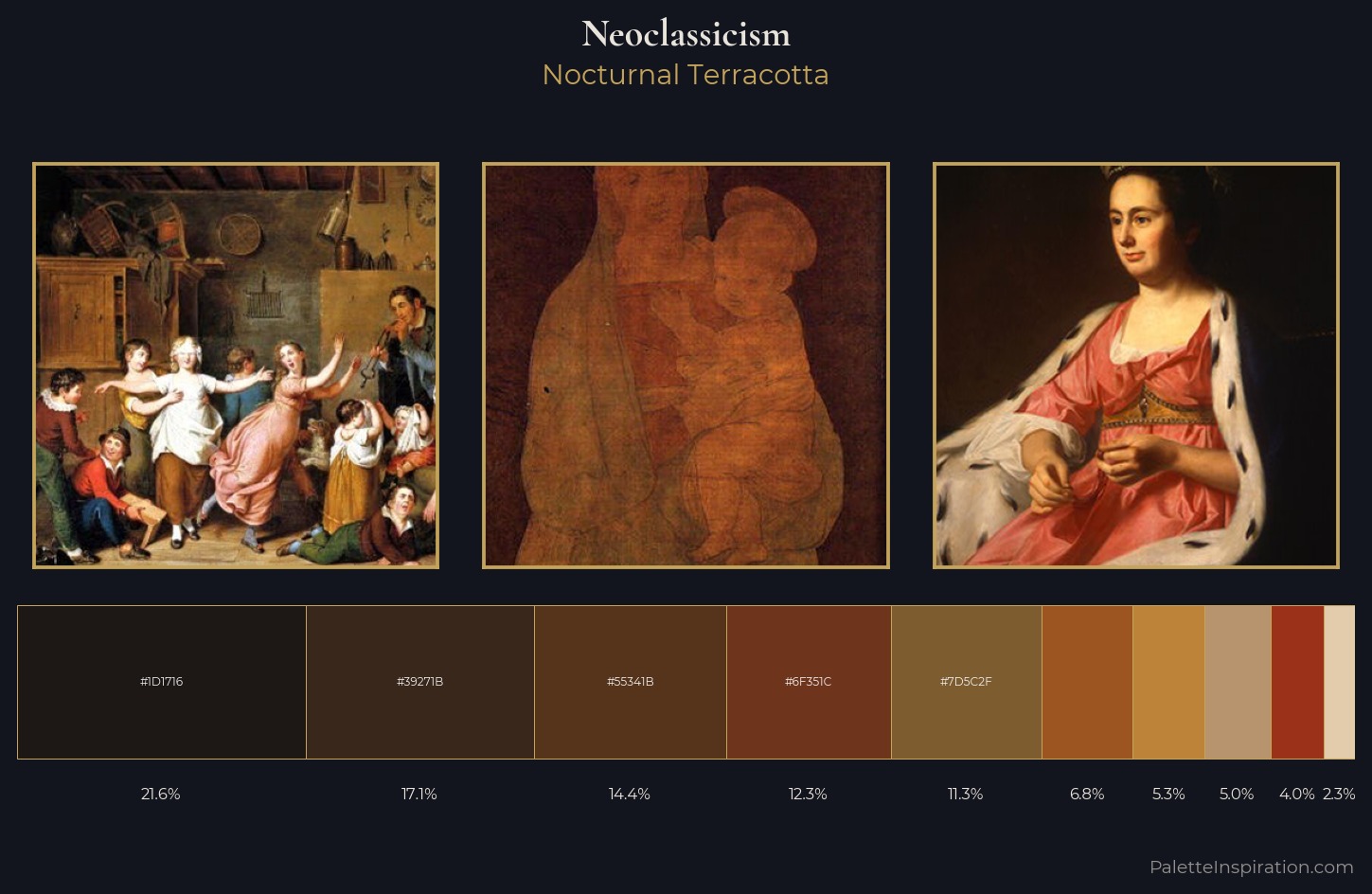 Neoclassicism Palette 41 — Nocturnal Terracotta