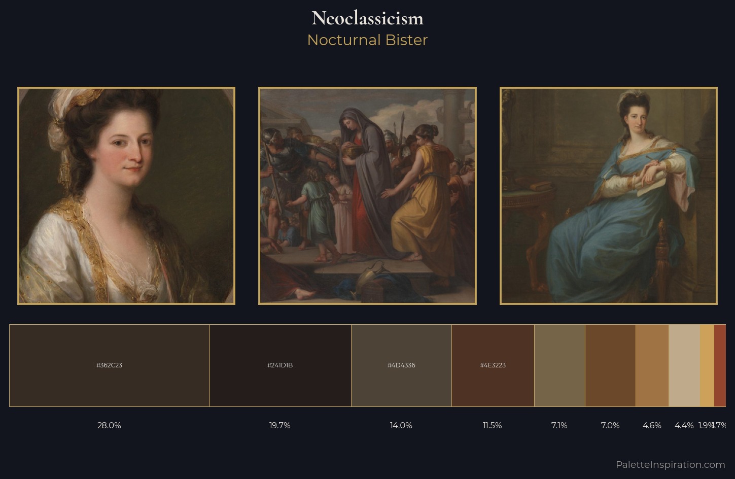 Neoclassicism Palette 42 — Nocturnal Bister