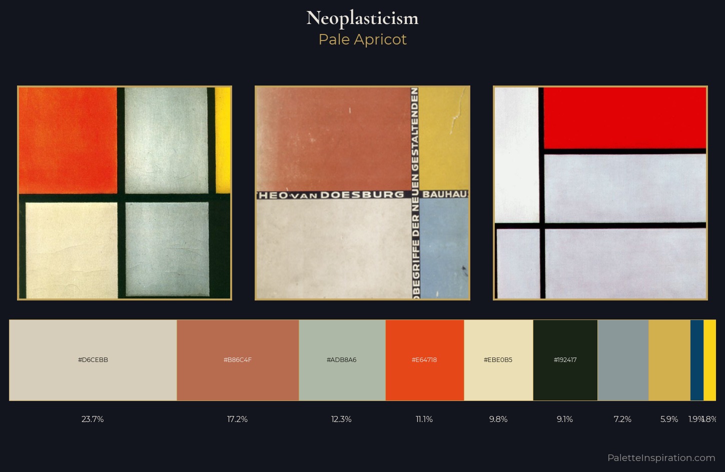 Neoplasticism Palette 2 — Pale Apricot