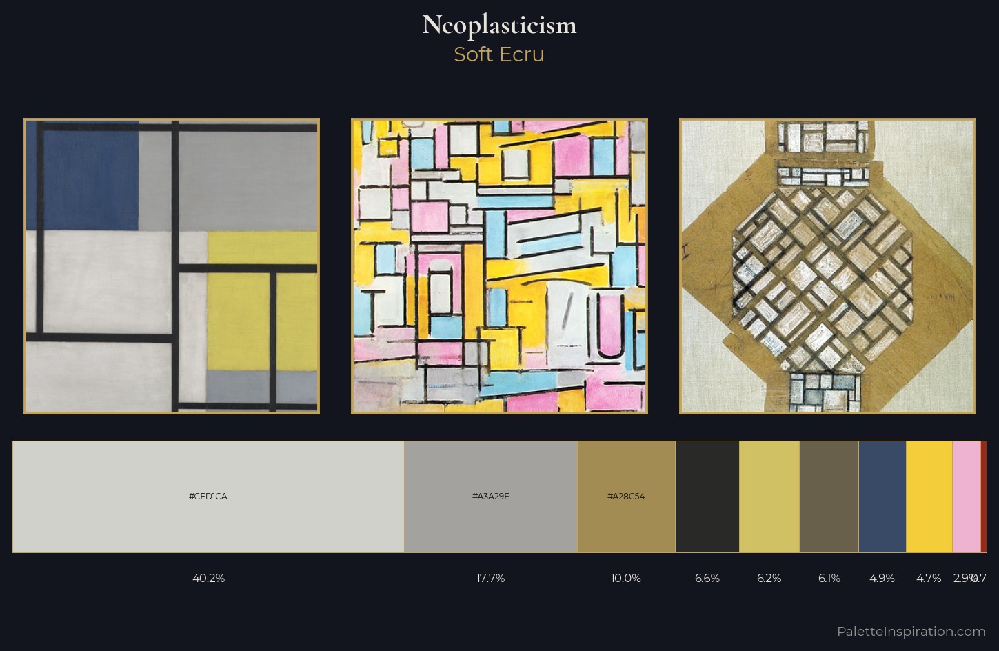 Neoplasticism Palette 4 — Soft Ecru