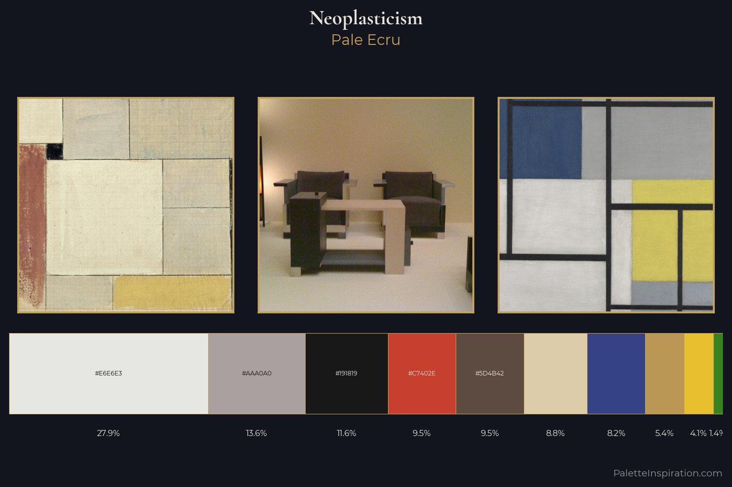 Neoplasticism Master Palette — Pale Ecru