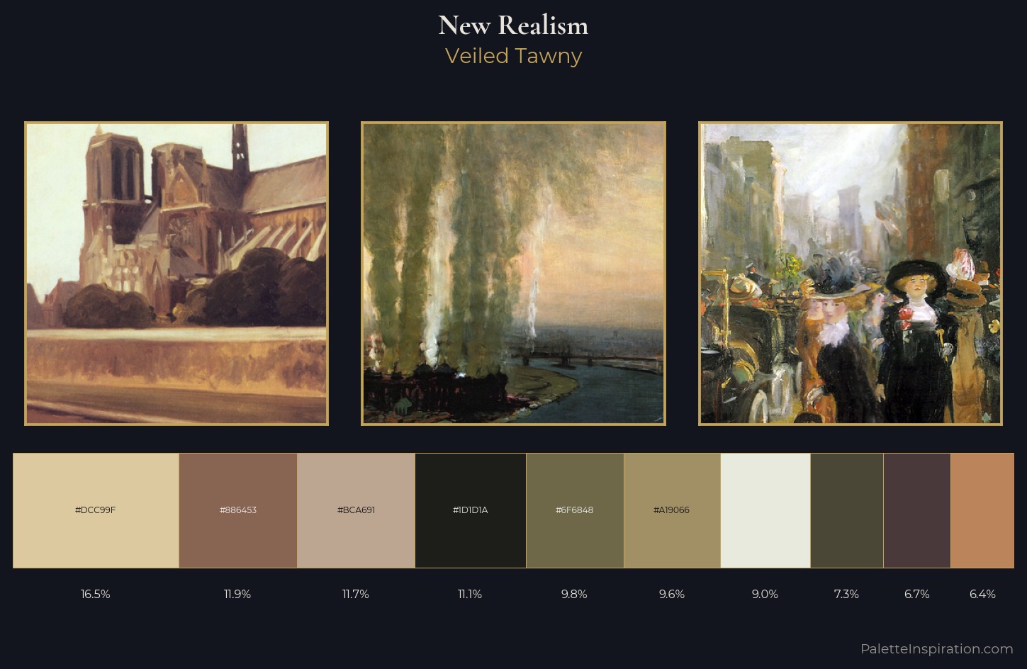 New Realism Palette 5 — Veiled Tawny