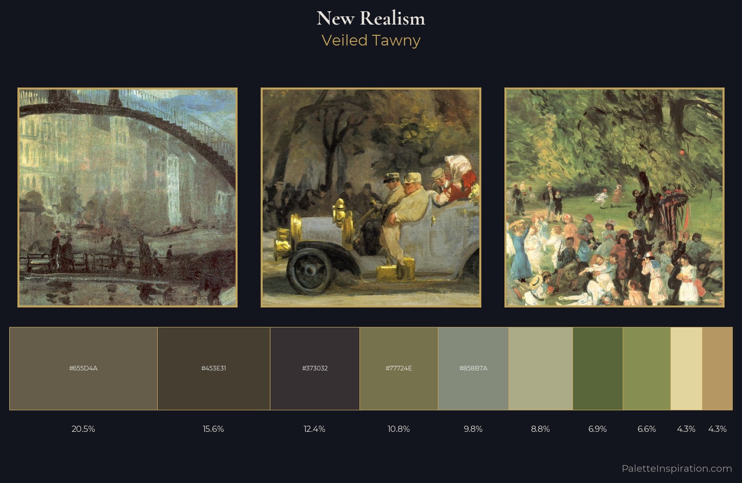 New Realism Palette 6 — Veiled Tawny