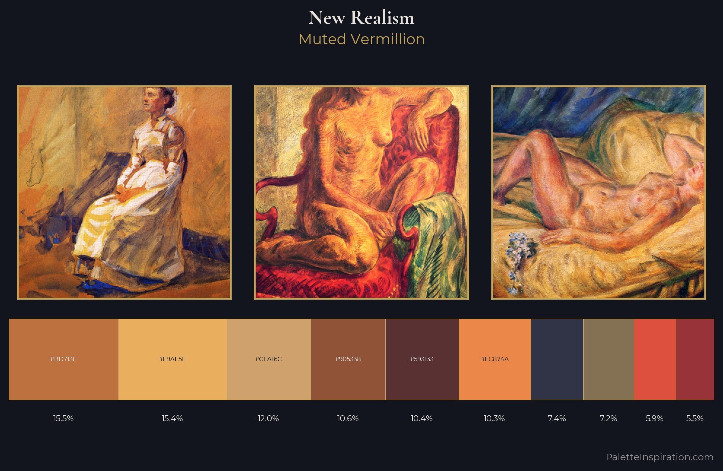 New Realism Palette 9 — Muted Vermillion