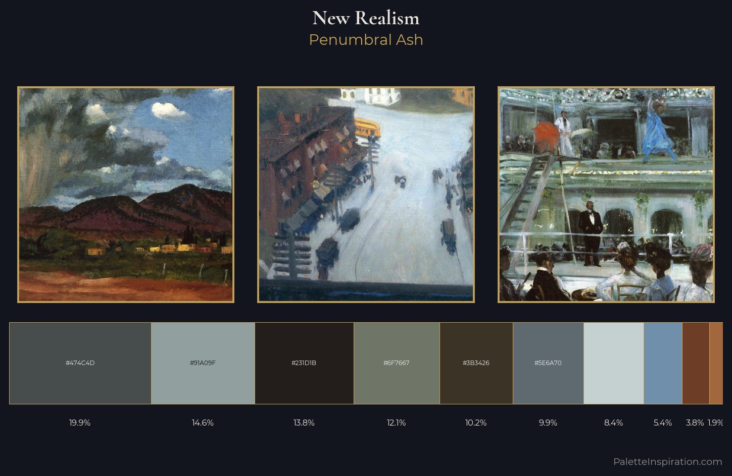 New Realism Palette 12 — Penumbral Ash