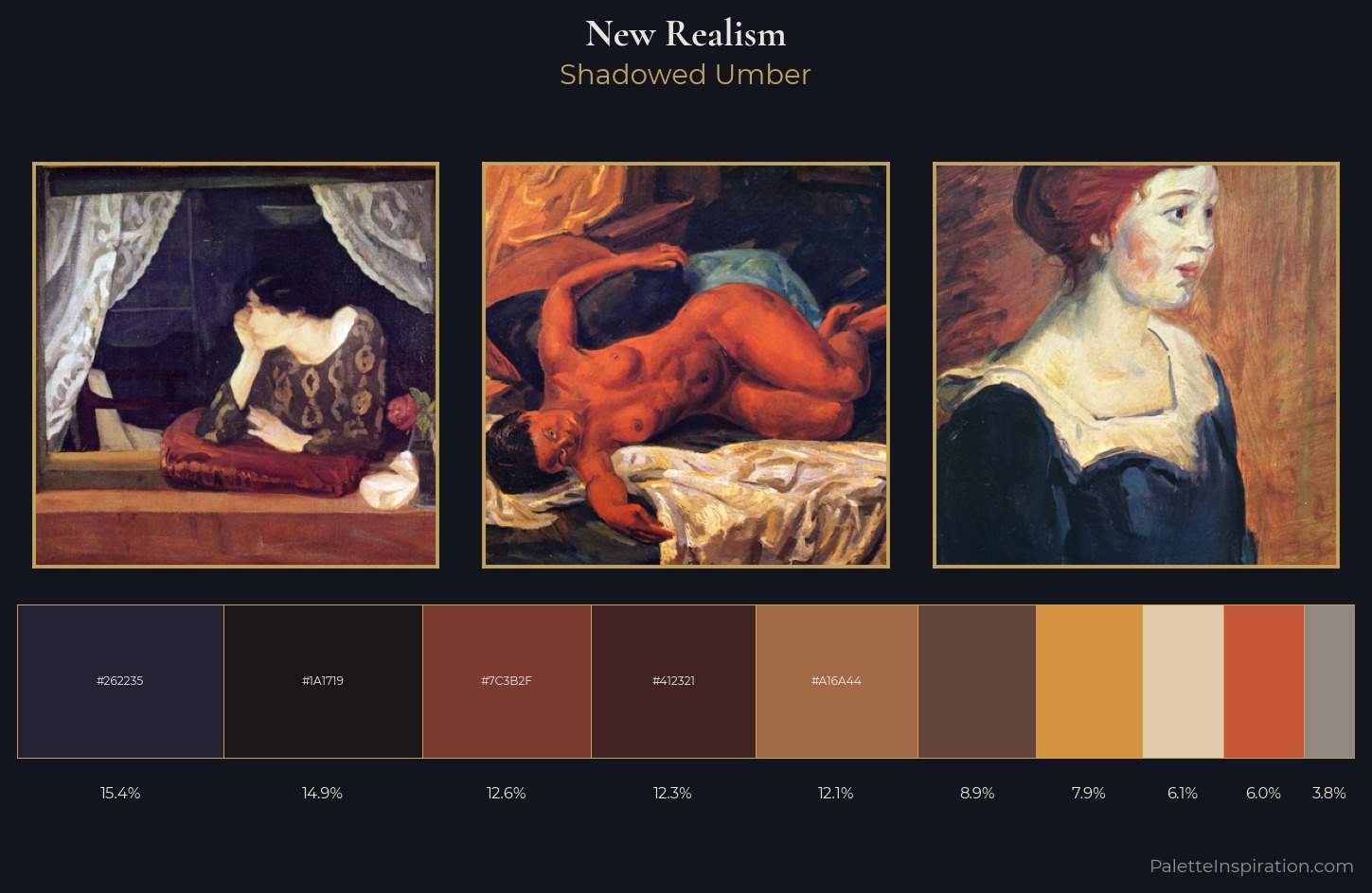 New Realism Palette 15 — Shadowed Umber