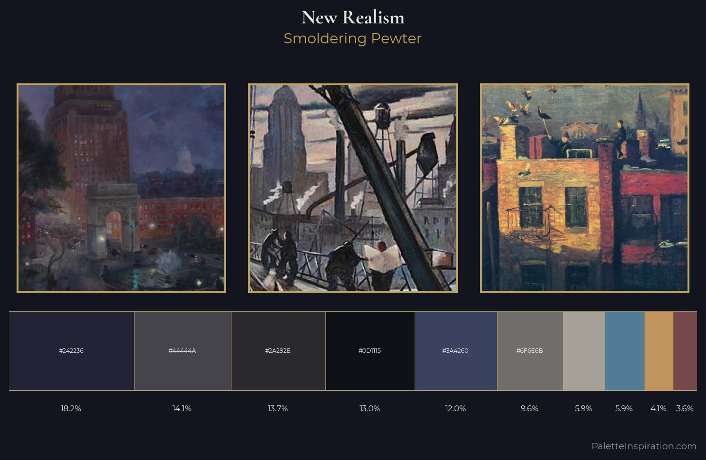 New Realism Palette 16 — Smoldering Pewter