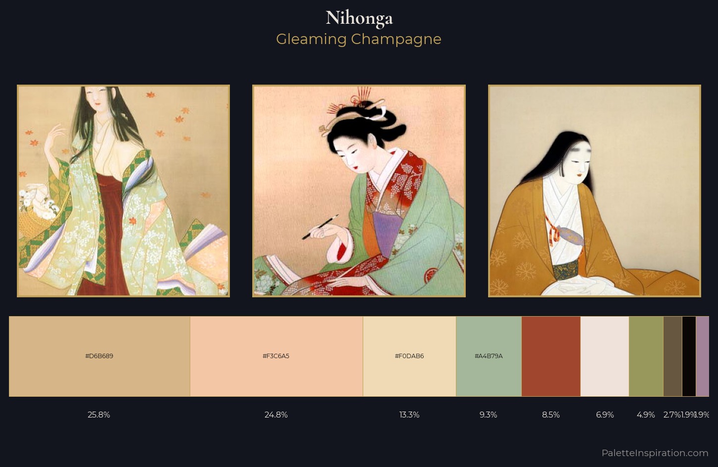 Nihonga Palette 3 — Gleaming Champagne