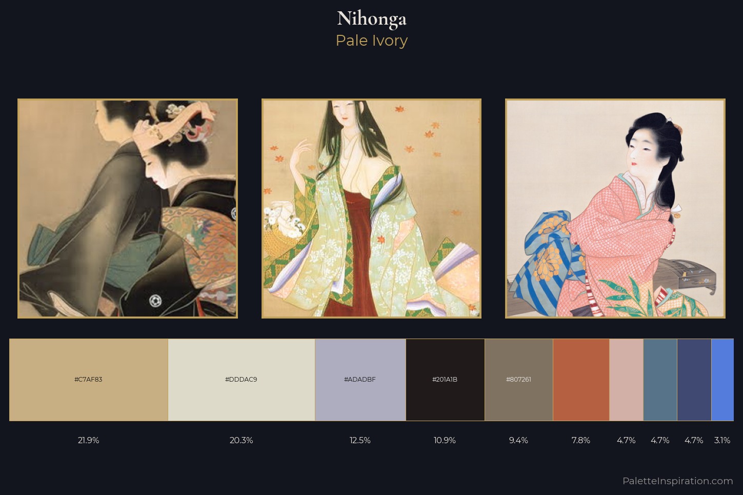 Nihonga Master Palette — Pale Ivory