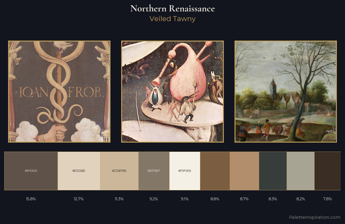 Northern Renaissance Palette 4 — Veiled Tawny