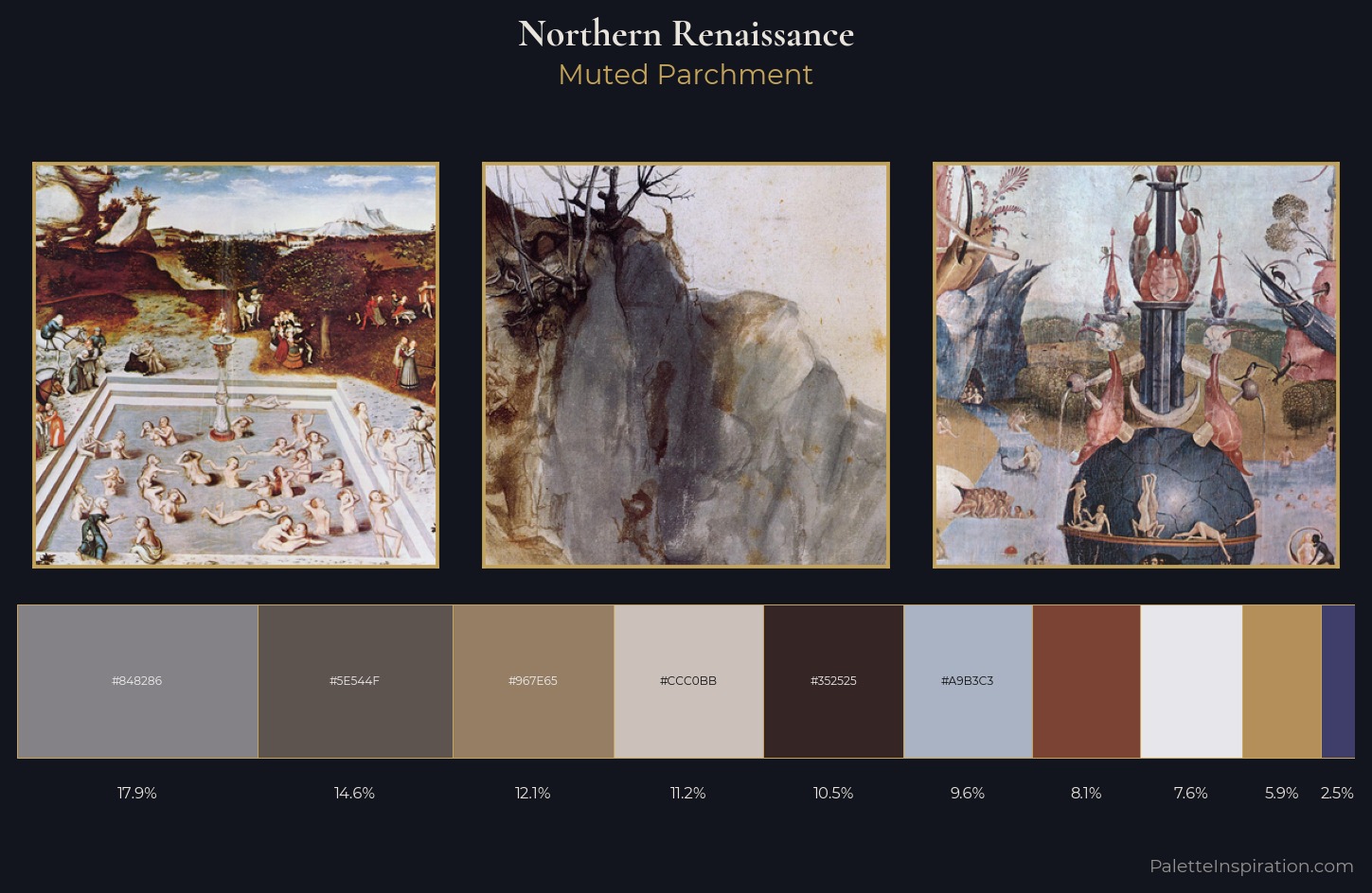 Northern Renaissance Palette 9 — Muted Parchment