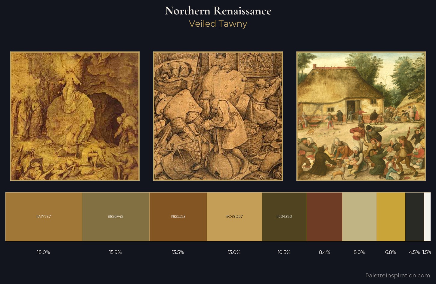 Northern Renaissance Palette 10 — Veiled Tawny