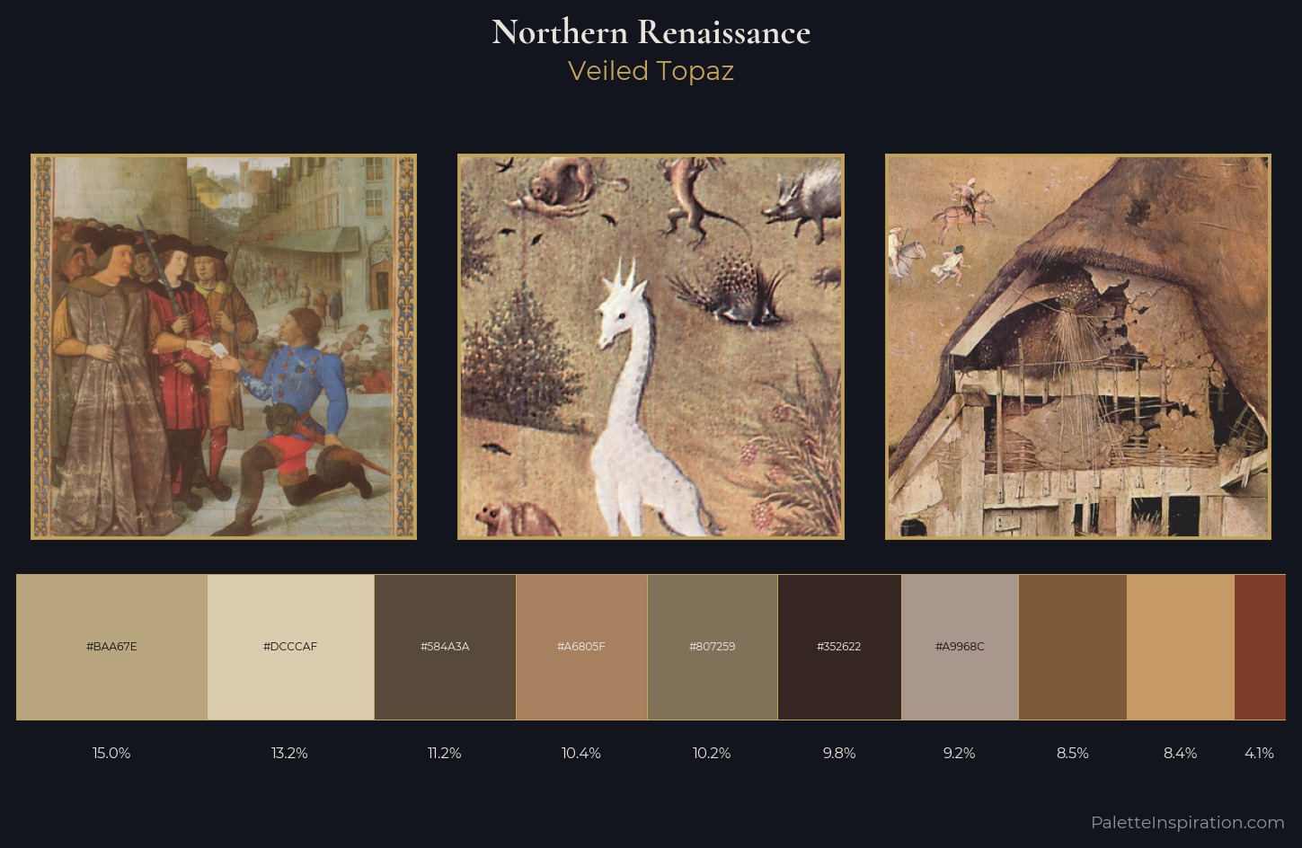 Northern Renaissance Palette 11 — Veiled Topaz