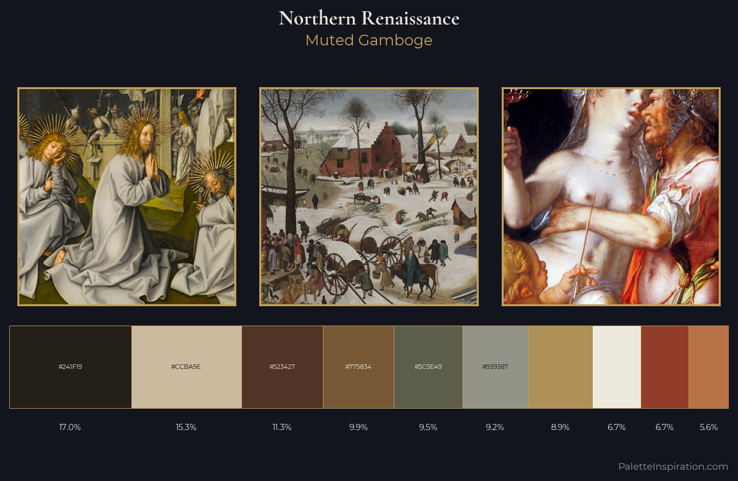 Northern Renaissance Palette 14 — Muted Gamboge