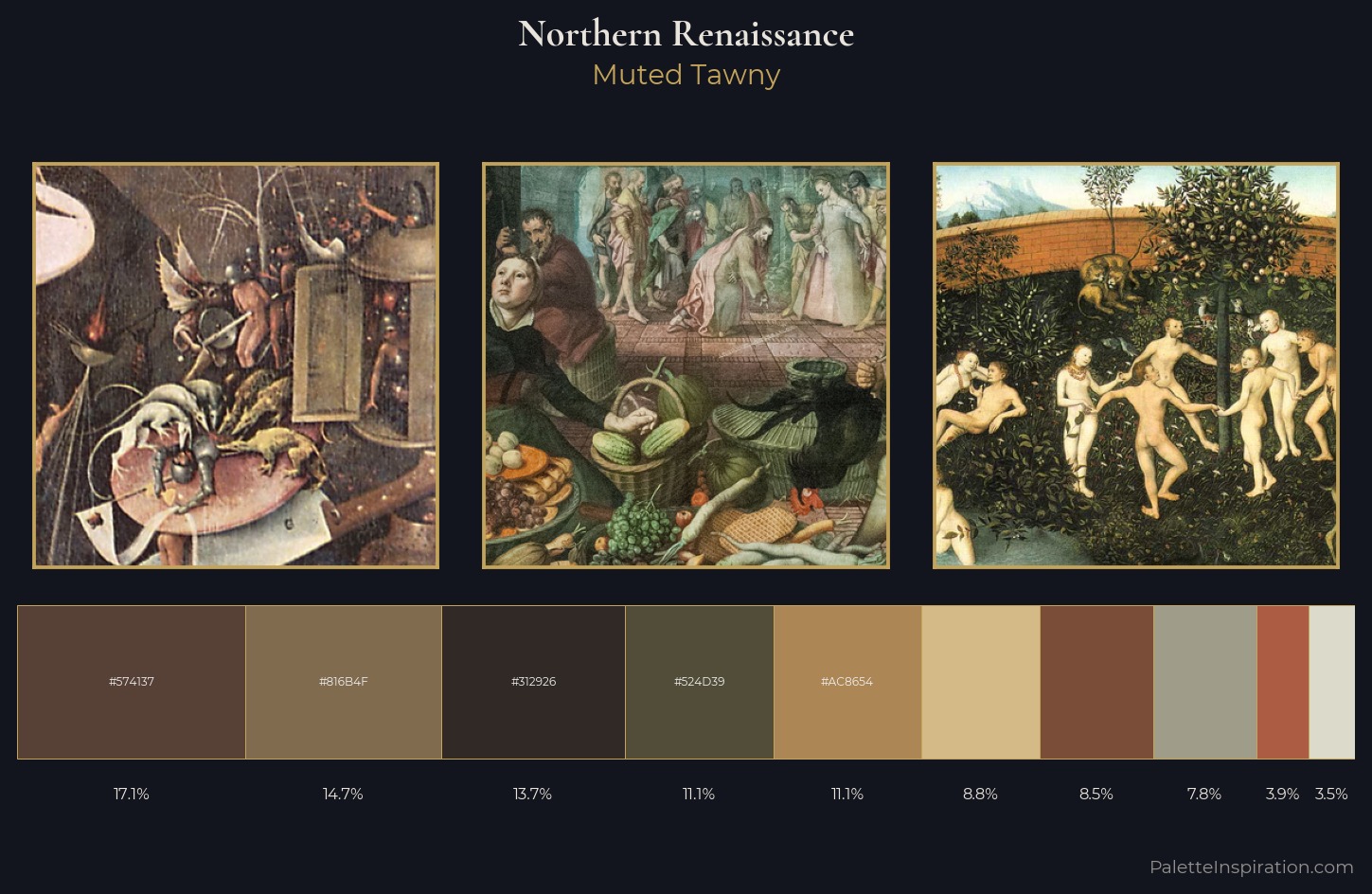 Northern Renaissance Palette 15 — Muted Tawny