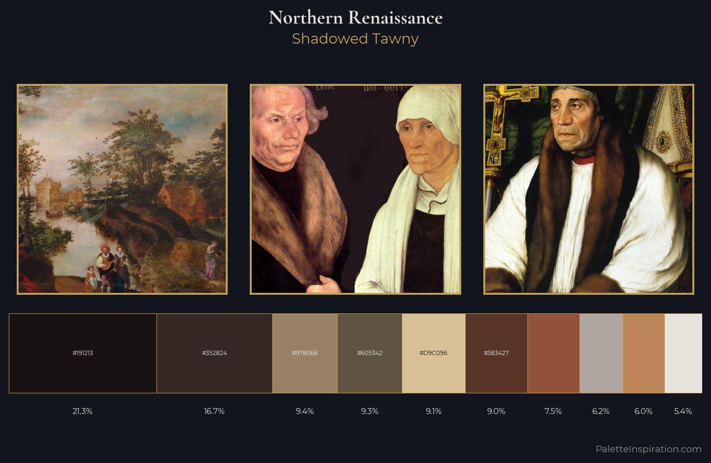 Northern Renaissance Palette 21 — Shadowed Tawny