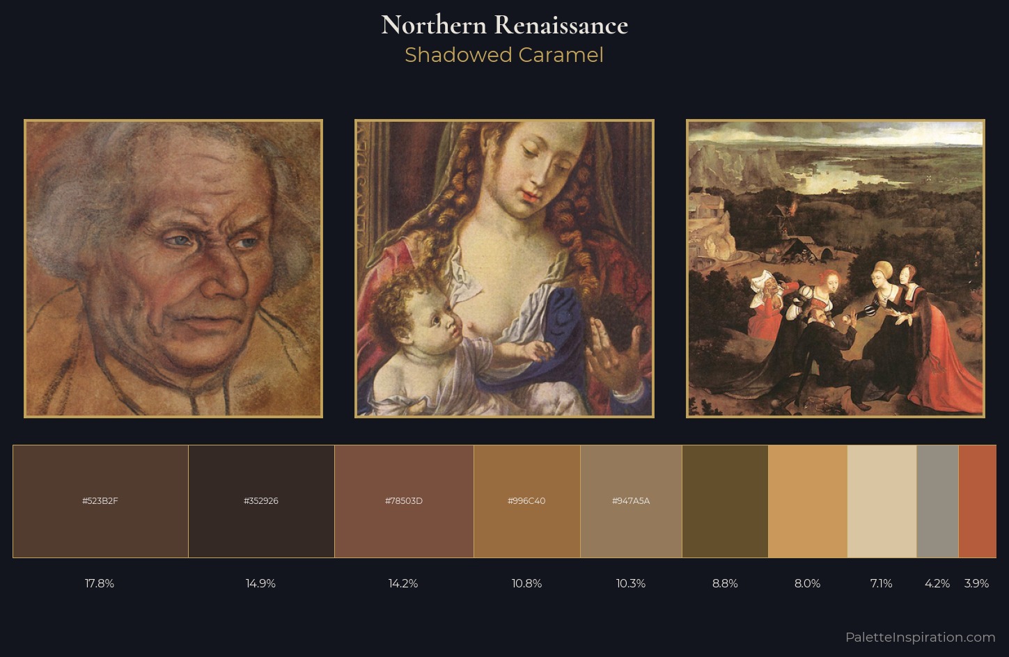 Northern Renaissance Palette 27 — Shadowed Caramel