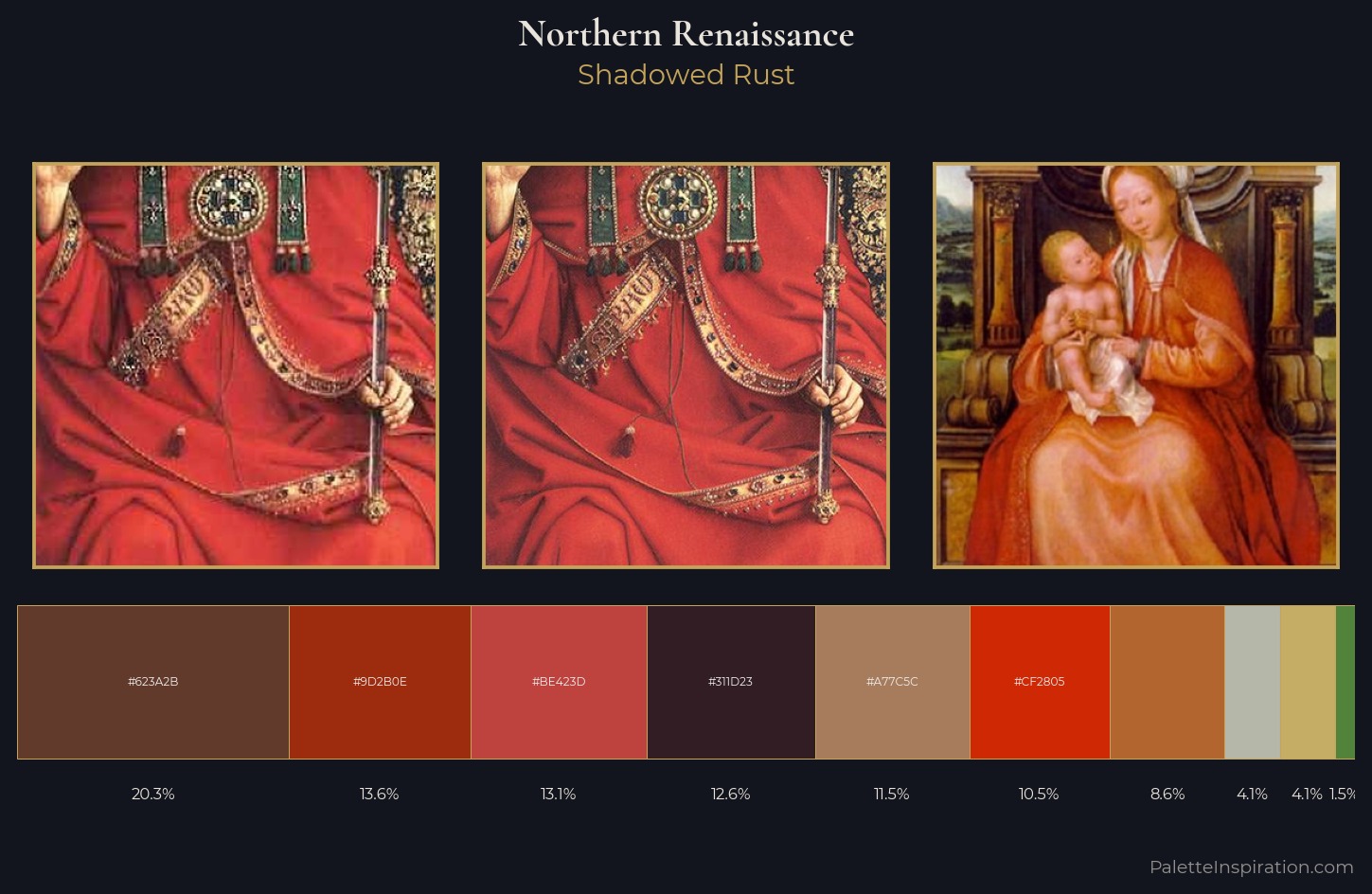 Northern Renaissance Palette 32 — Shadowed Rust