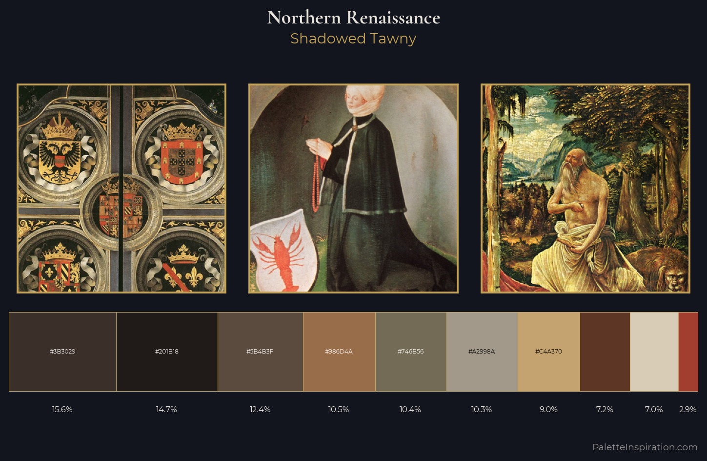 Northern Renaissance Palette 36 — Shadowed Tawny