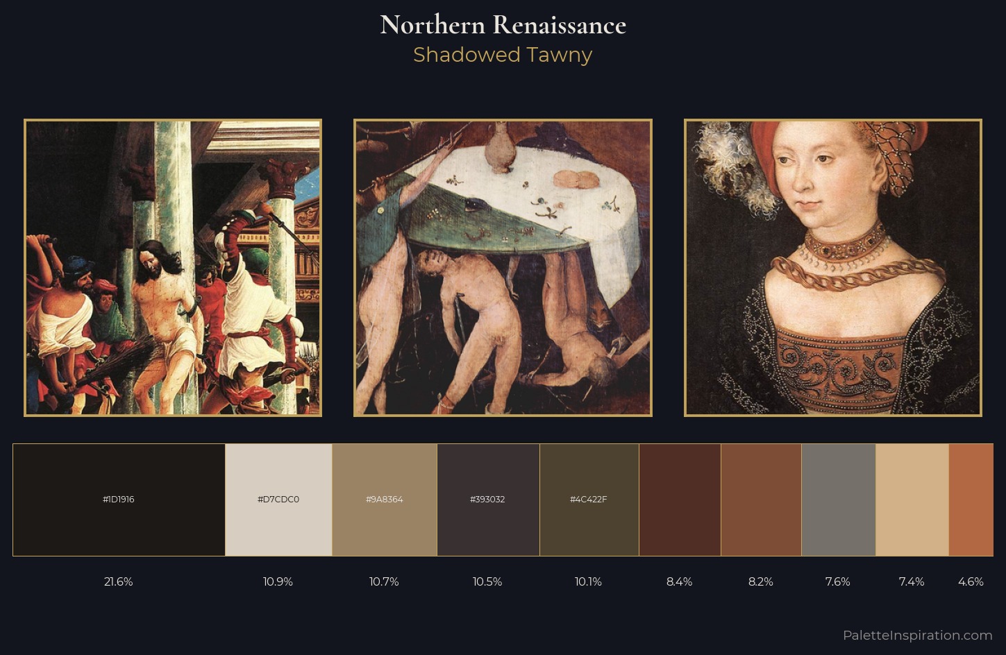 Northern Renaissance Palette 37 — Shadowed Tawny
