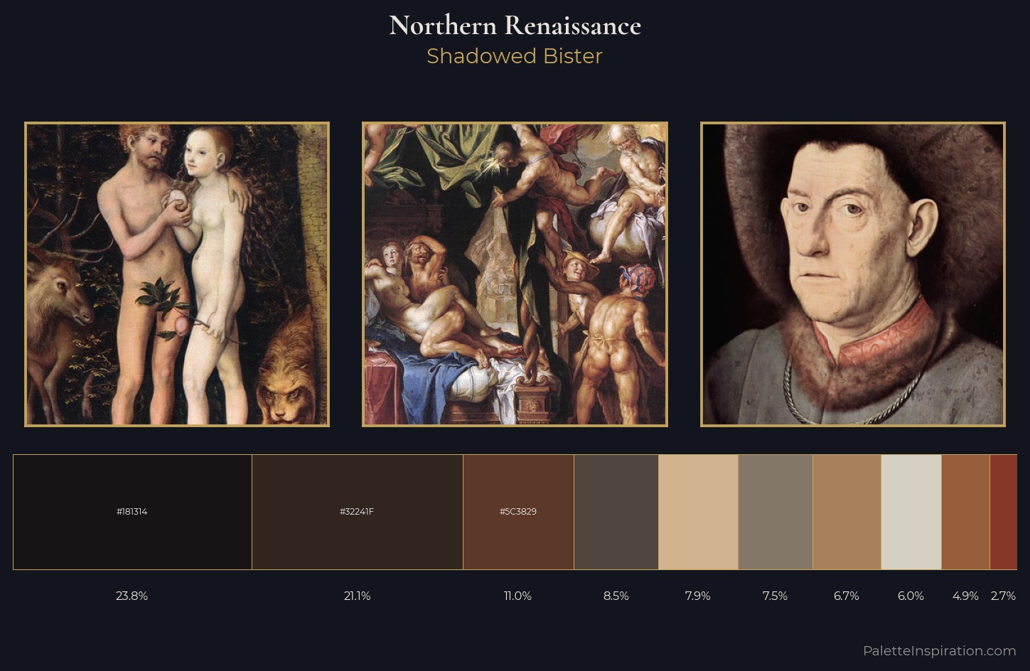 Northern Renaissance Palette 38 — Shadowed Bister