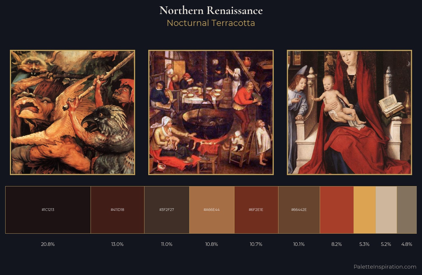 Northern Renaissance Palette 46 — Nocturnal Terracotta