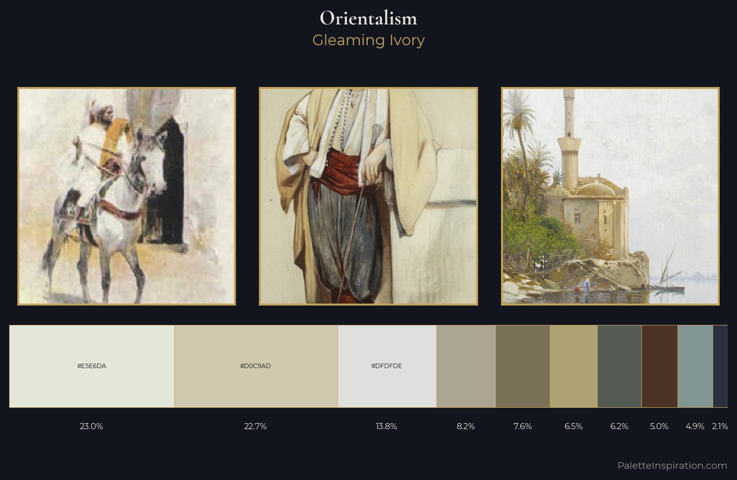 Orientalism Palette 4 — Gleaming Ivory