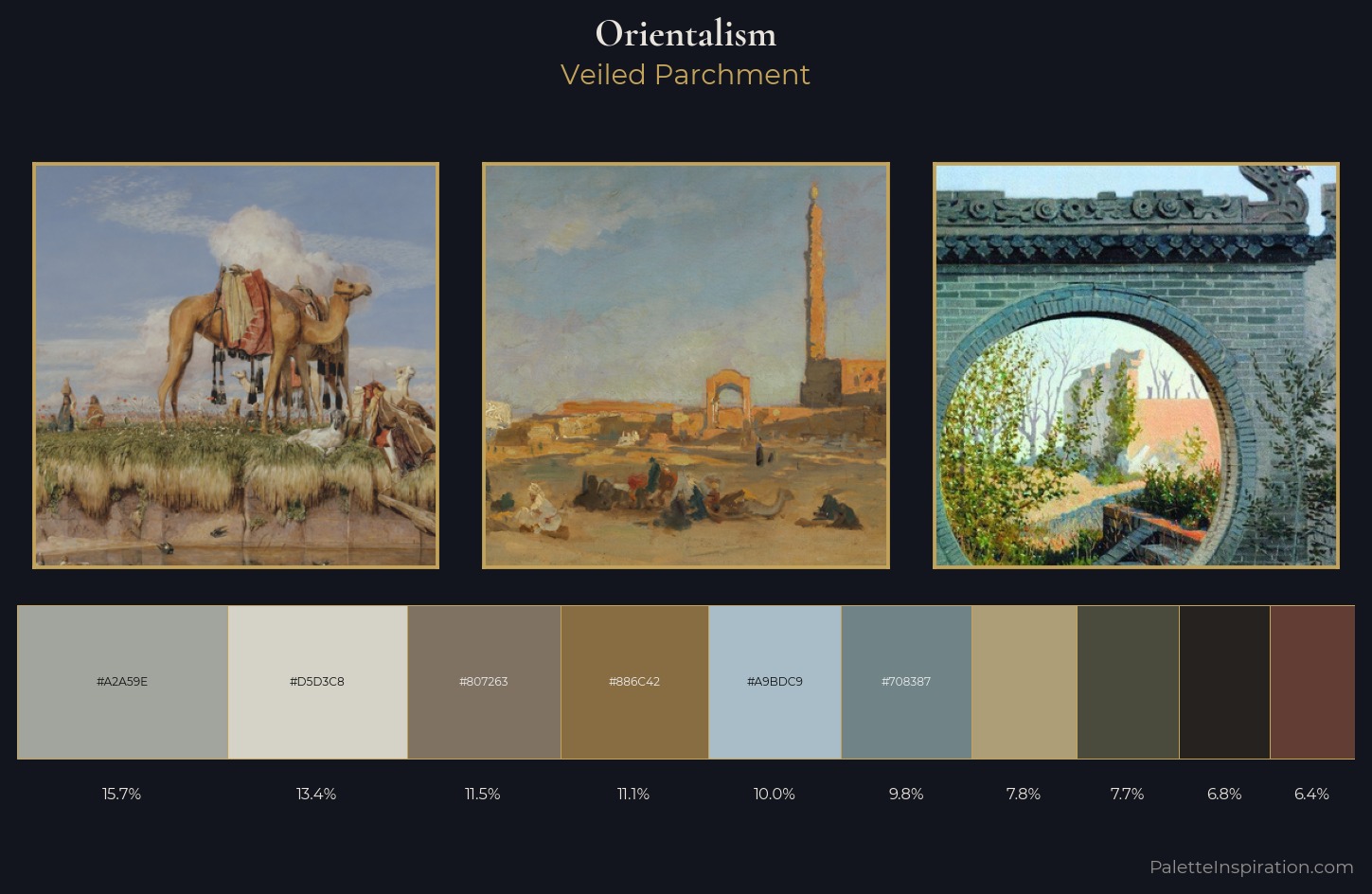 Orientalism Palette 9 — Veiled Parchment