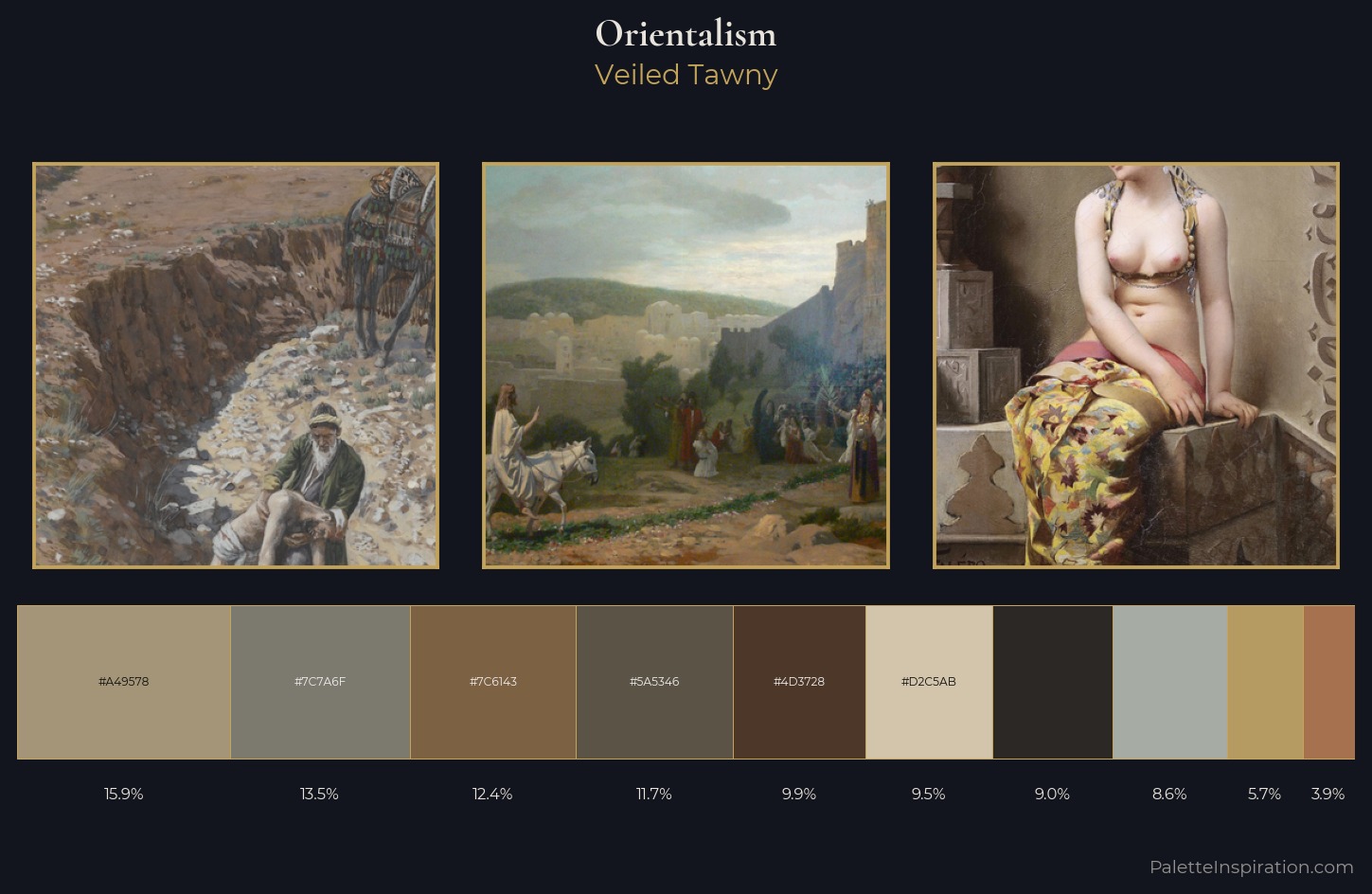 Orientalism Palette 11 — Veiled Tawny