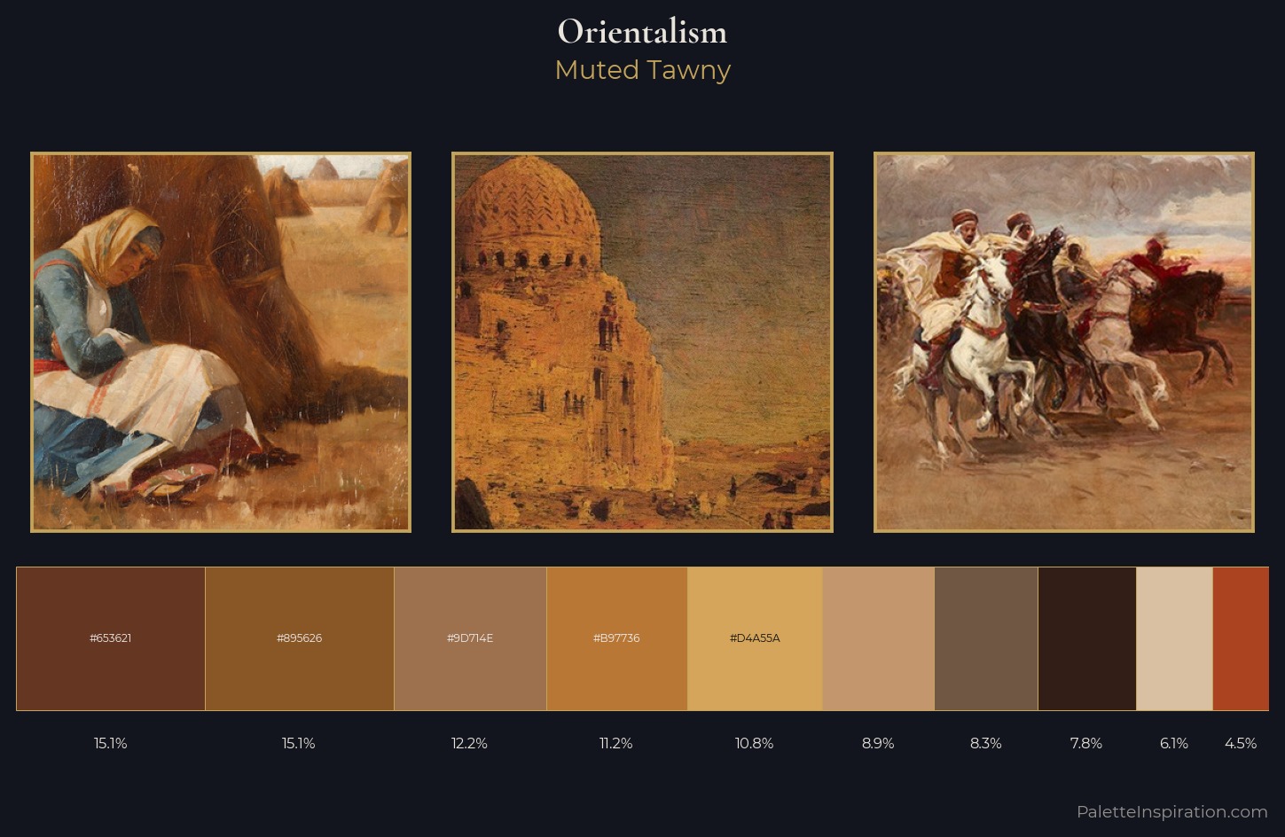 Orientalism Palette 13 — Muted Tawny