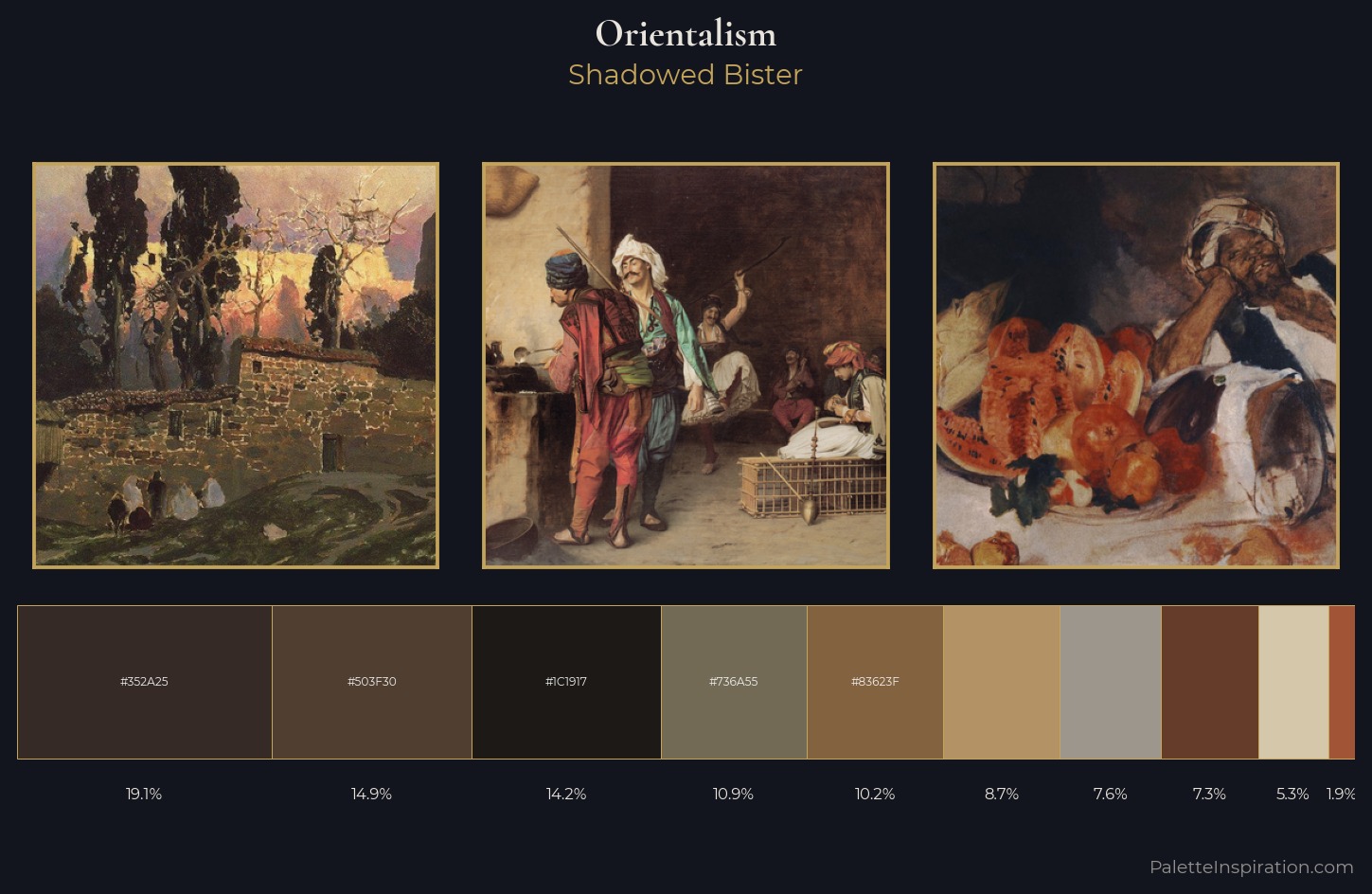 Orientalism Palette 18 — Shadowed Bister