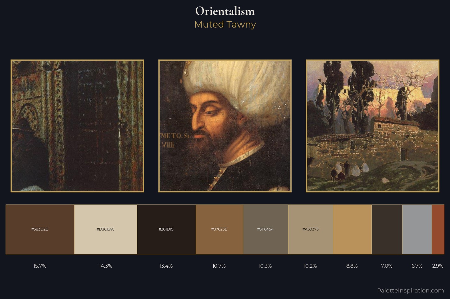 Orientalism Master Palette — Muted Tawny