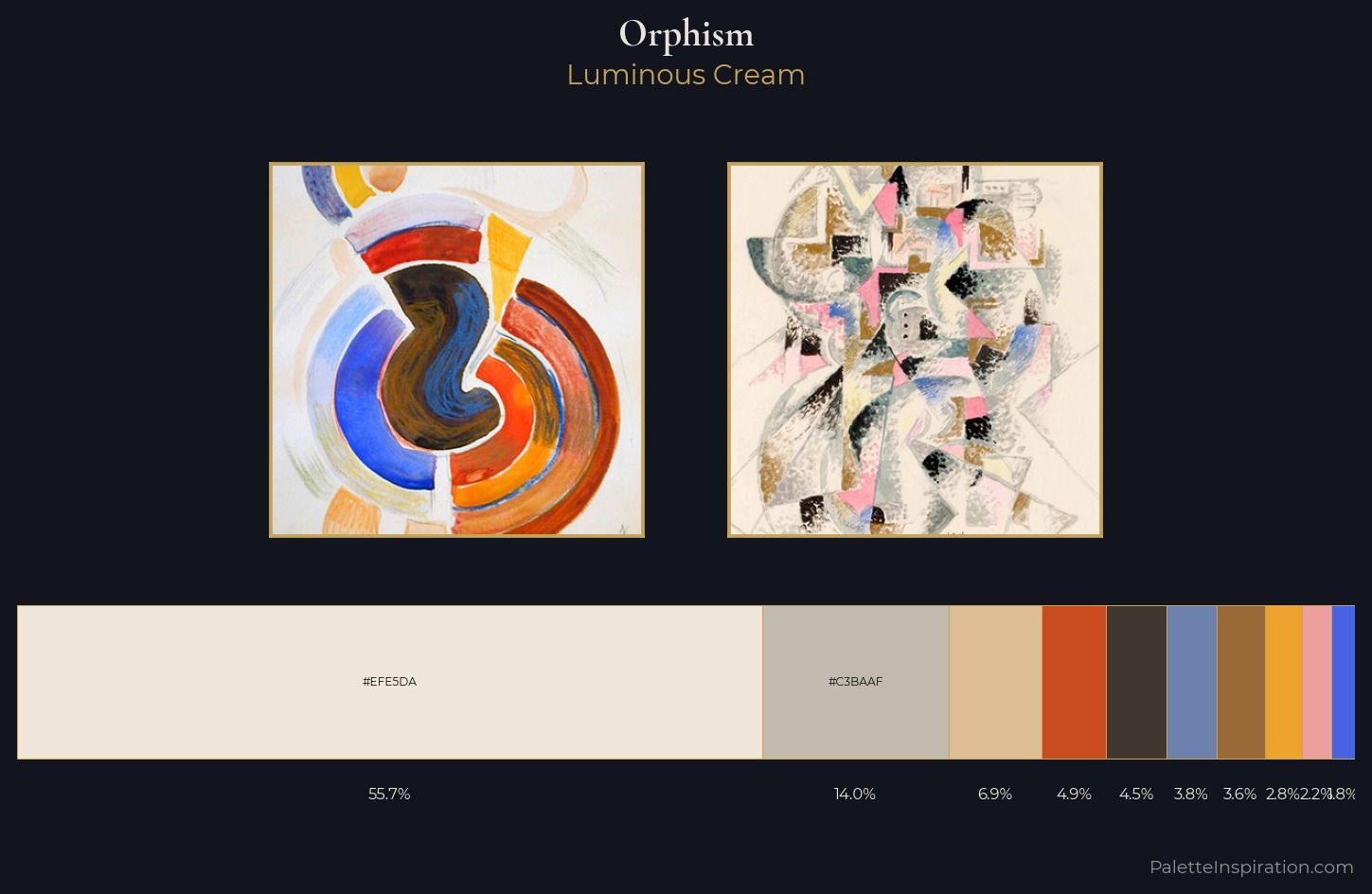 Orphism Palette 1 — Luminous Cream