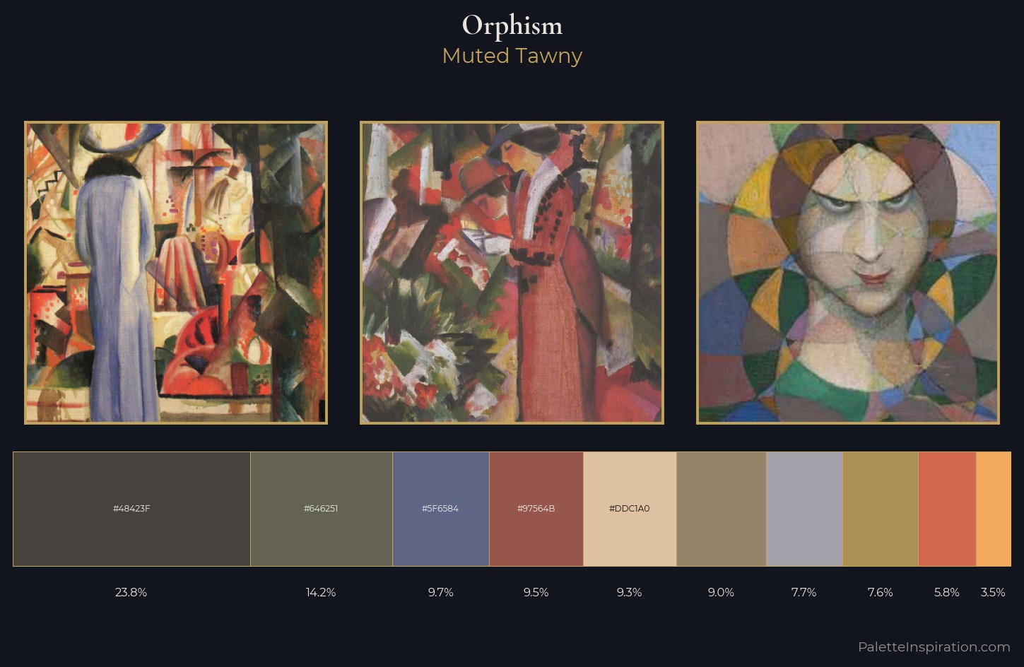 Orphism Palette 4 — Muted Tawny