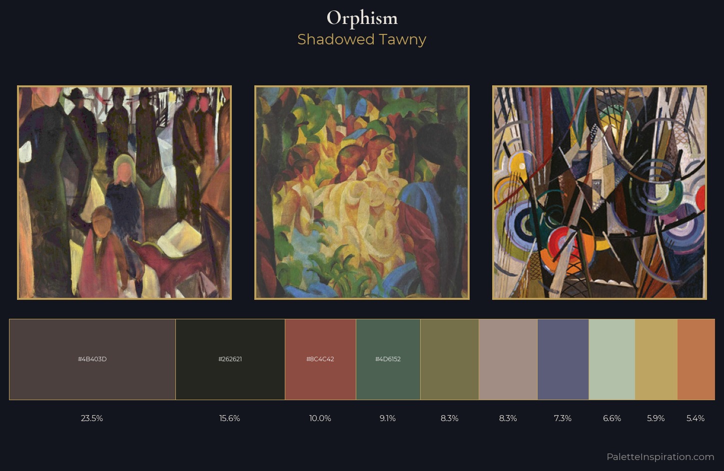 Orphism Palette 10 — Shadowed Tawny