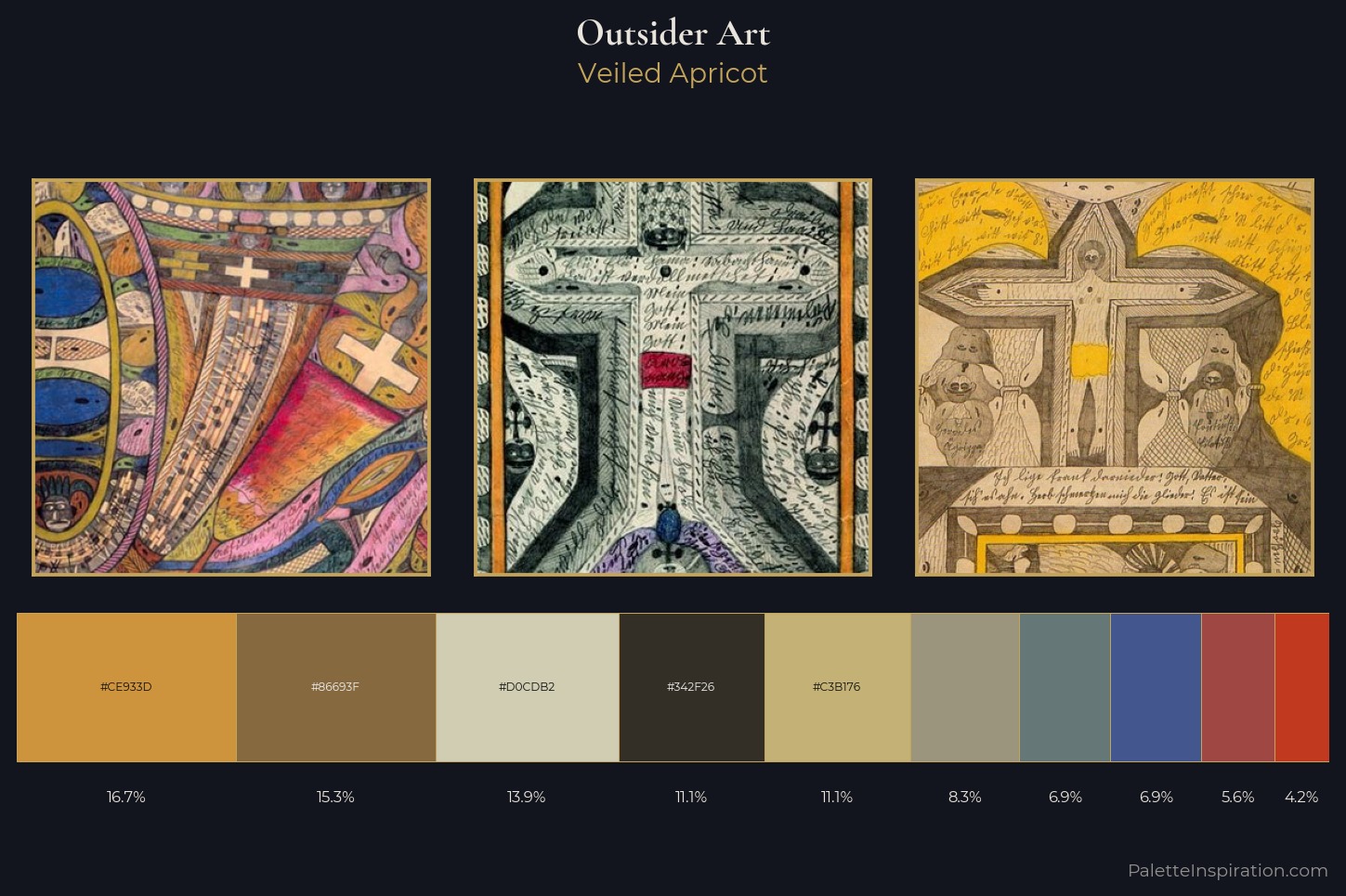Outsider art Master Palette — Veiled Apricot
