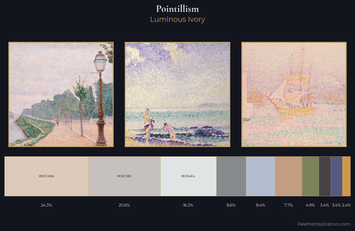 Pointillism Palette 2 — Luminous Ivory