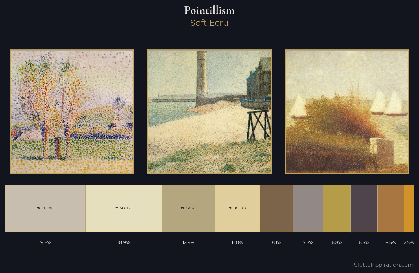 Pointillism Palette 3 — Soft Ecru