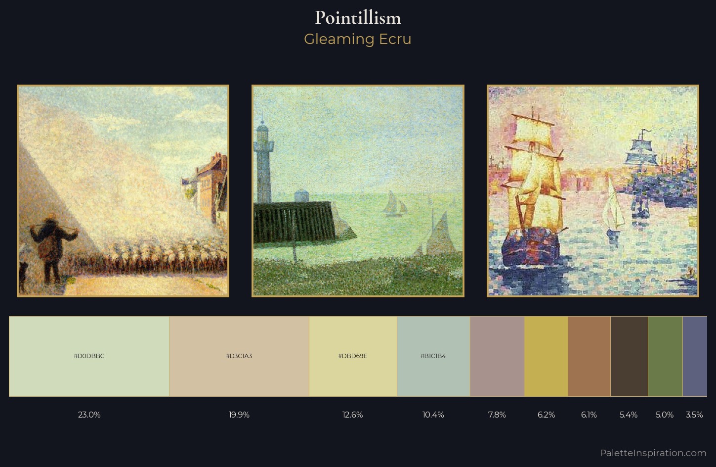 Pointillism Palette 4 — Gleaming Ecru