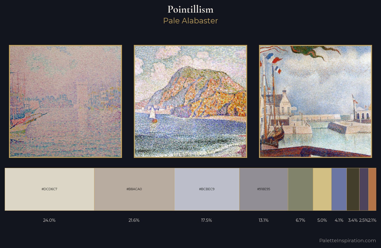 Pointillism Palette 5 — Pale Alabaster