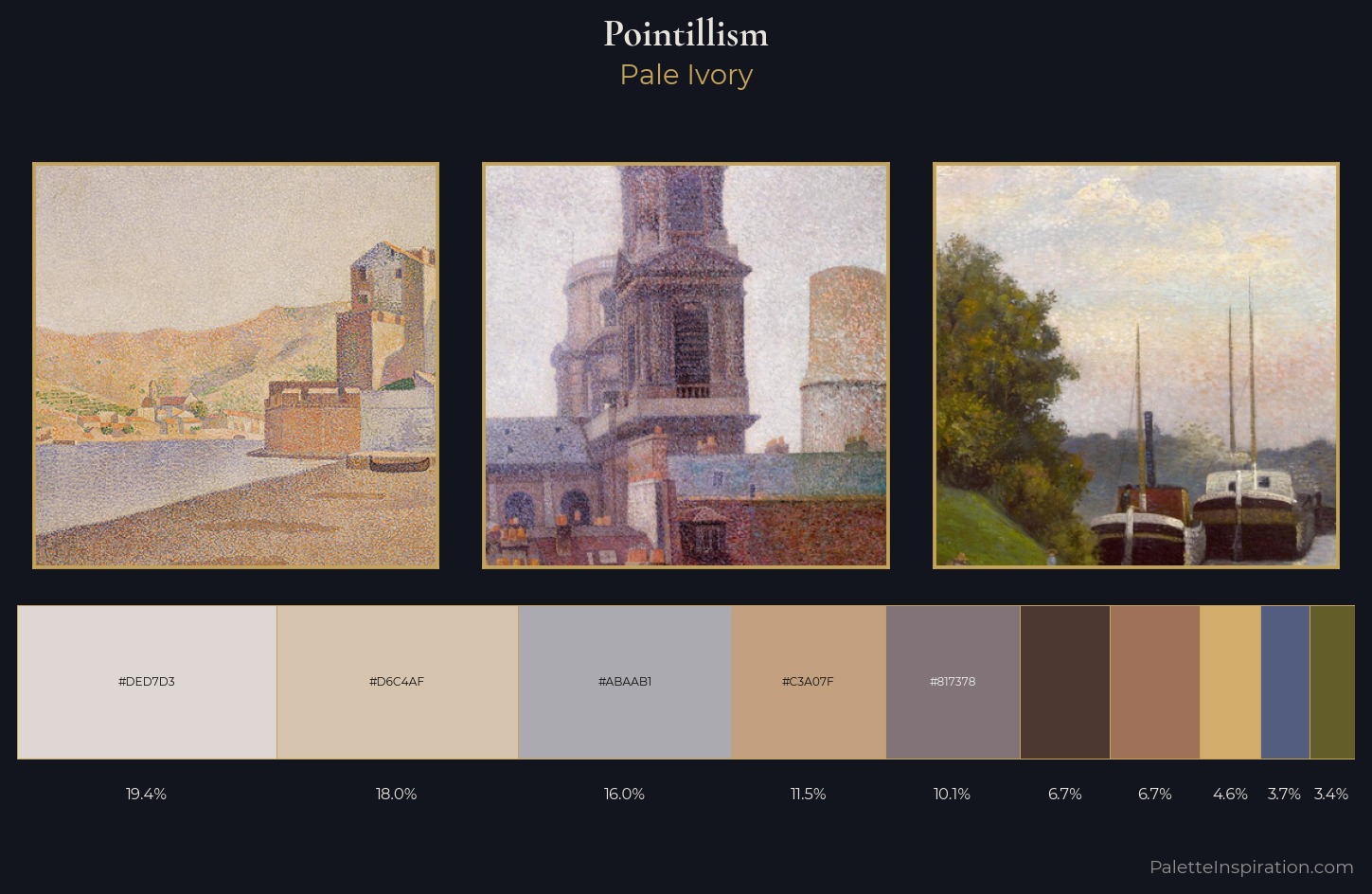 Pointillism Palette 6 — Pale Ivory