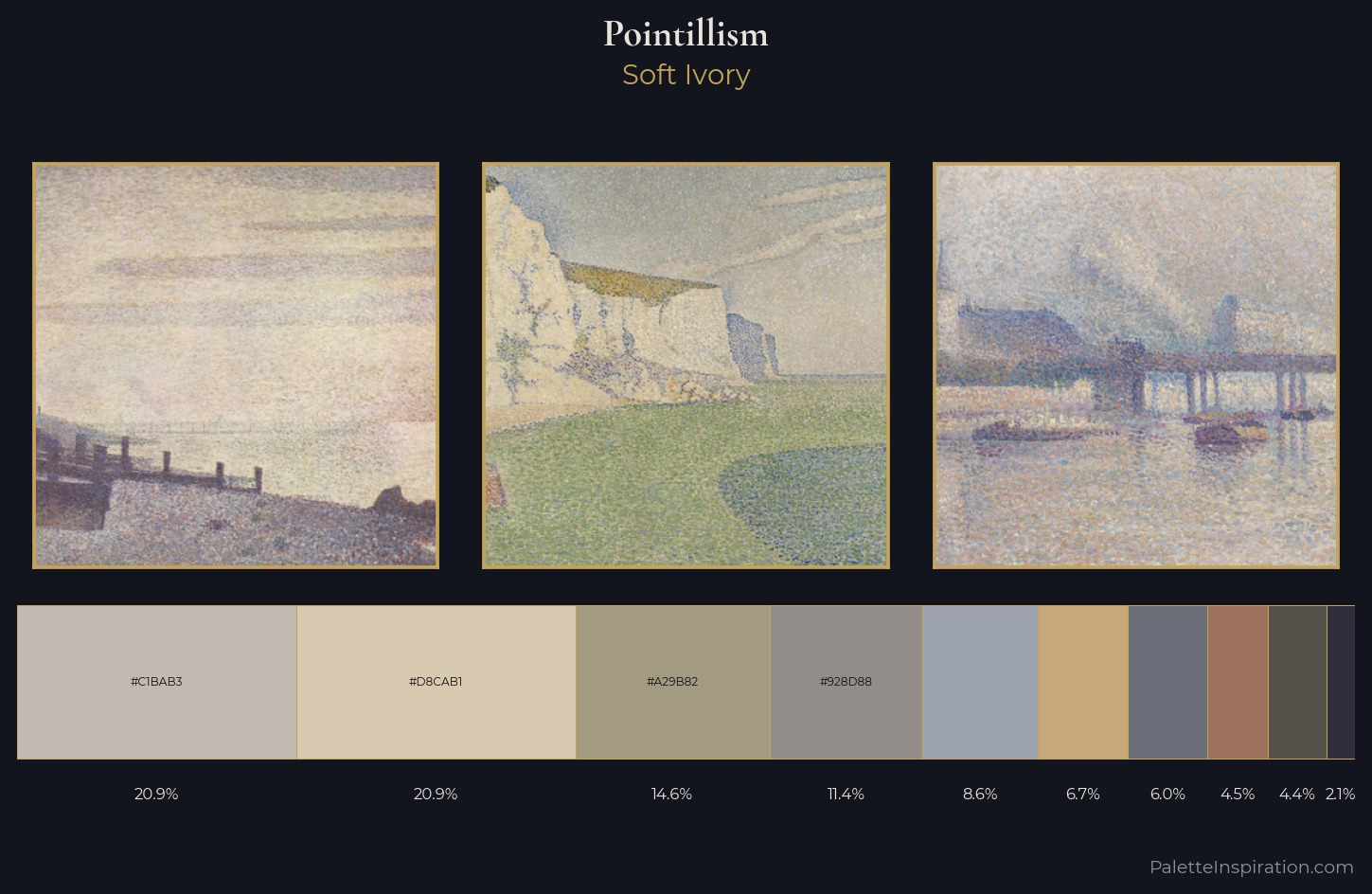 Pointillism Palette 8 — Soft Ivory