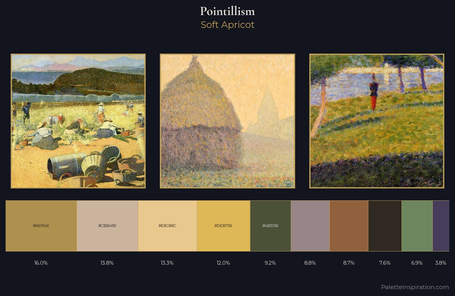 Pointillism Palette 14 — Soft Apricot