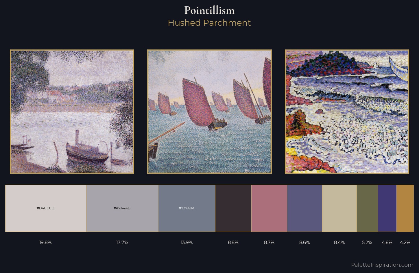 Pointillism Palette 15 — Hushed Parchment