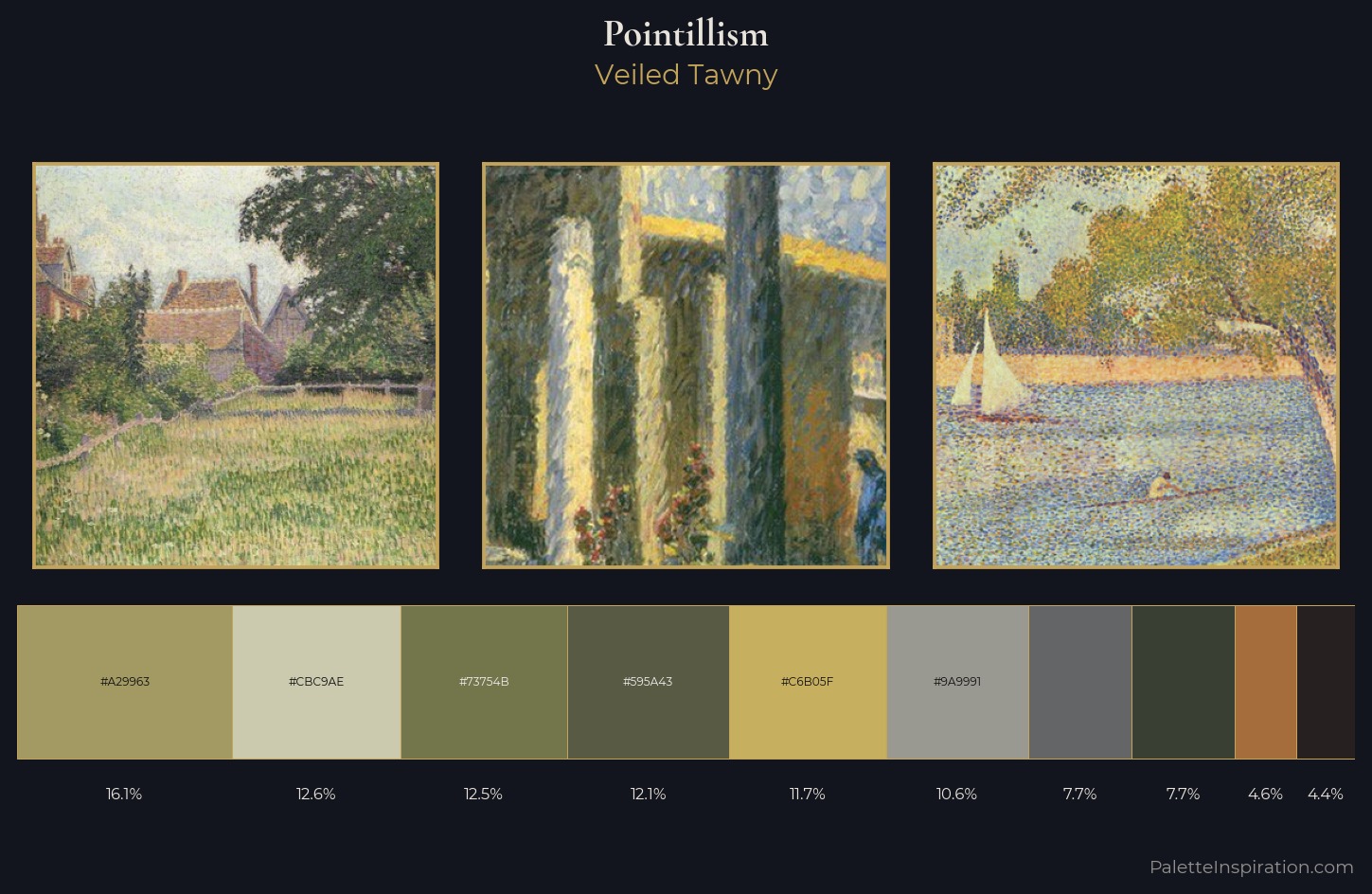 Pointillism Palette 19 — Veiled Tawny