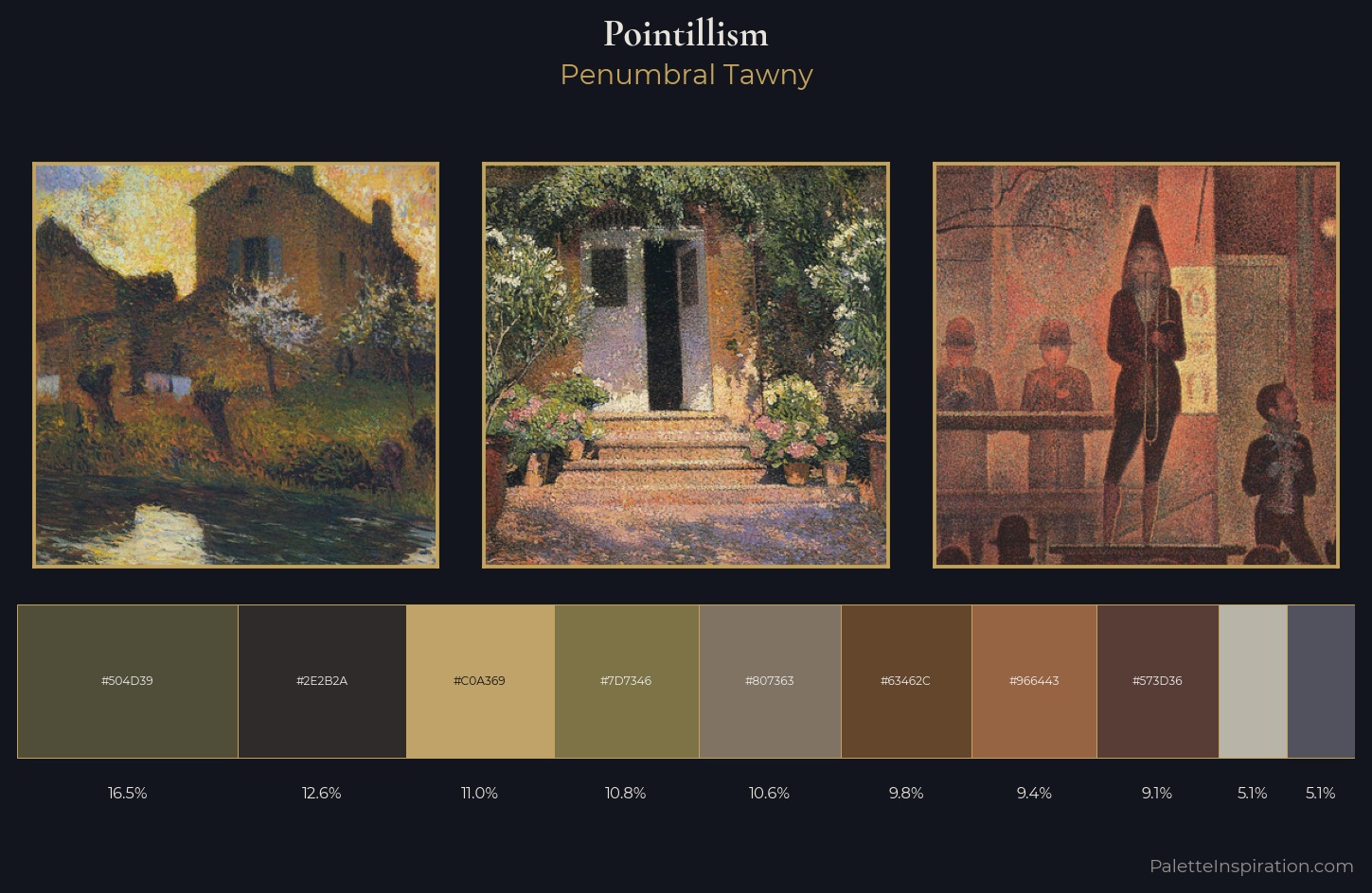 Pointillism Palette 22 — Penumbral Tawny